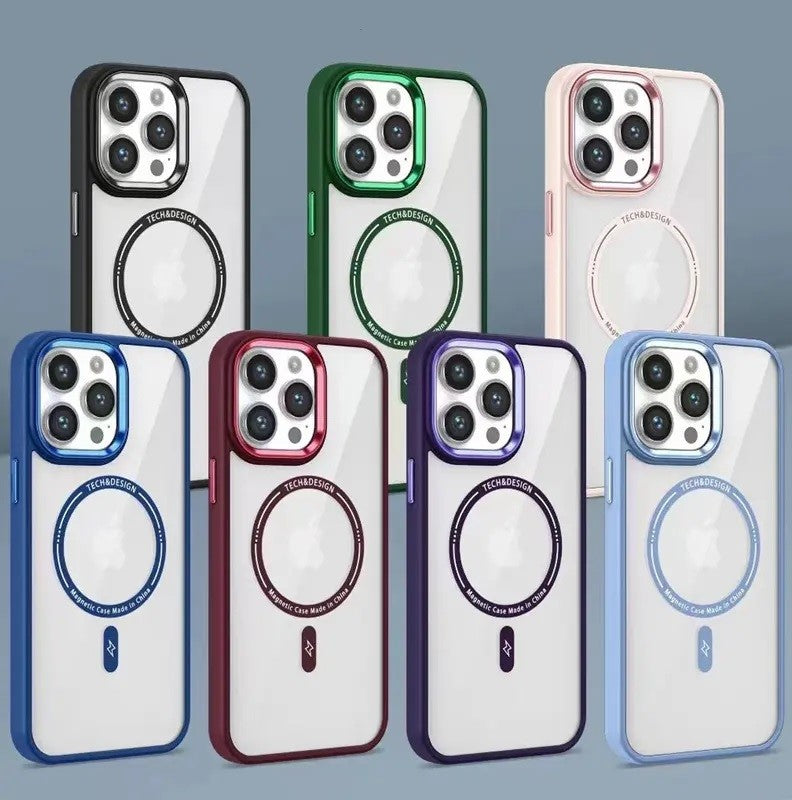 Magnetic Phone Case Wireless Charging Metal Frame for IPHONE 15 PLUS Magnetic Phone Case Wireless Charging Metal Frame for IPHONE 15 PLUS